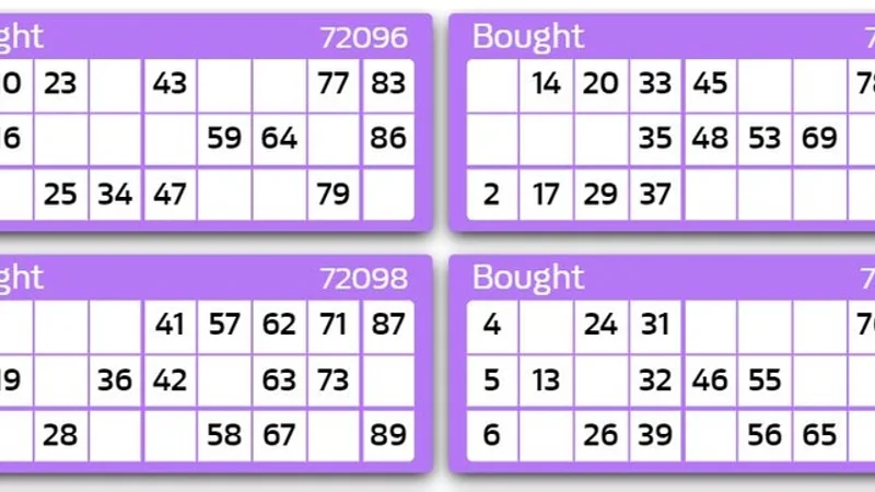 International 9x3 90-ball bingo ticket and six-card strip