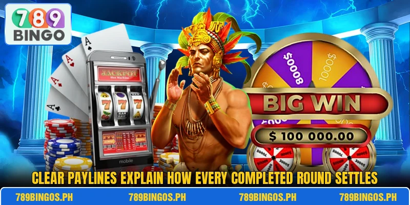 Clear paylines explain how every completed round settles