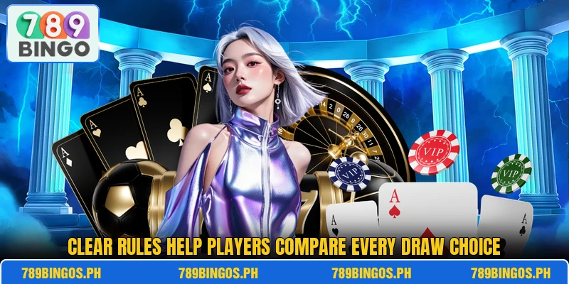 Clear rules help players compare every draw choice Clear rules help players compare every draw choice