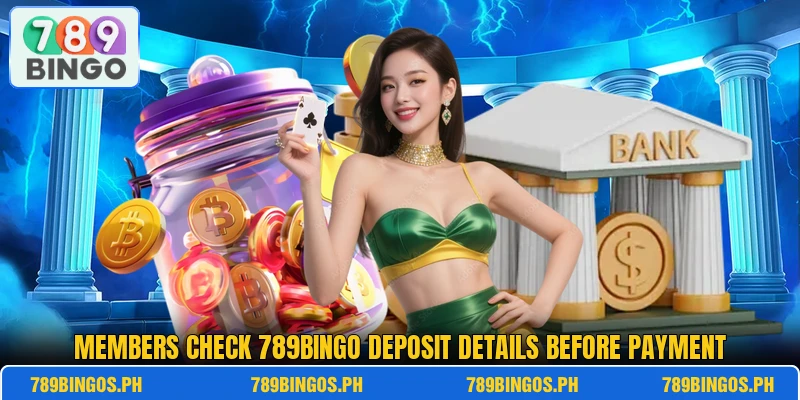Members check 789BINGO deposit details before payment Members check 789BINGO deposit details before payment