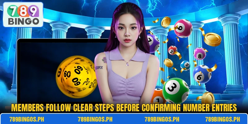Members follow clear steps before confirming number entries Members follow clear steps before confirming number entries