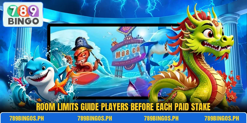 Room limits guide players before each paid stake