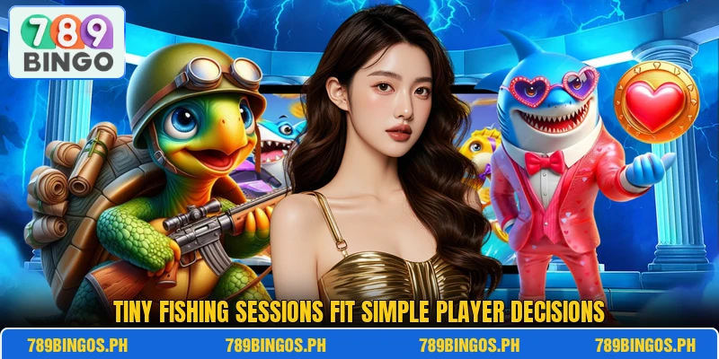 Tiny Fishing sessions fit simple player decisions